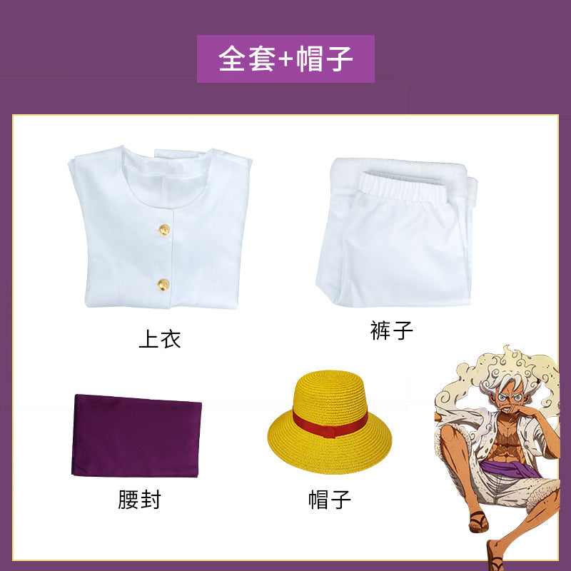 Anime Navigation Wano Country Sun God Nika Luffy Waking Cosplay Costumes