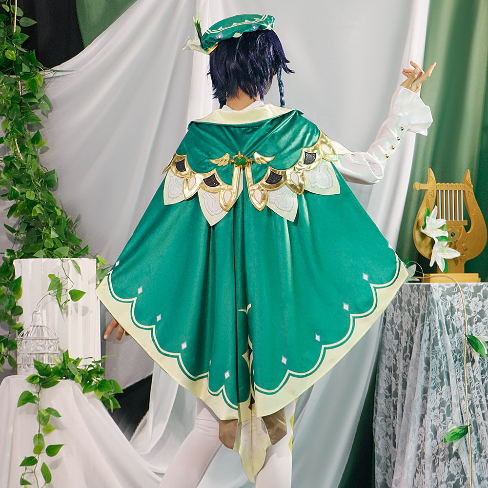 Genshin Impact Barbatos Venti High Level Full Set Cosplay Costumes