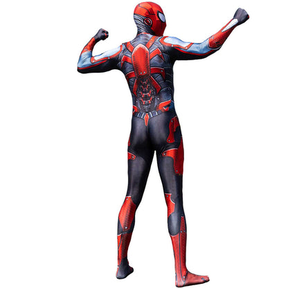 ps4 scarlet spider armor spider man jumpsuits costume kids adult halloween bodysuit