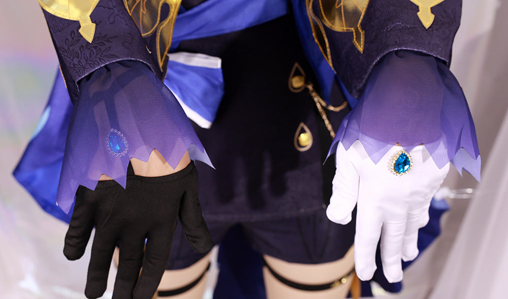 Genshin Impact Black Furina Focalors Full Set Cosplay Costume