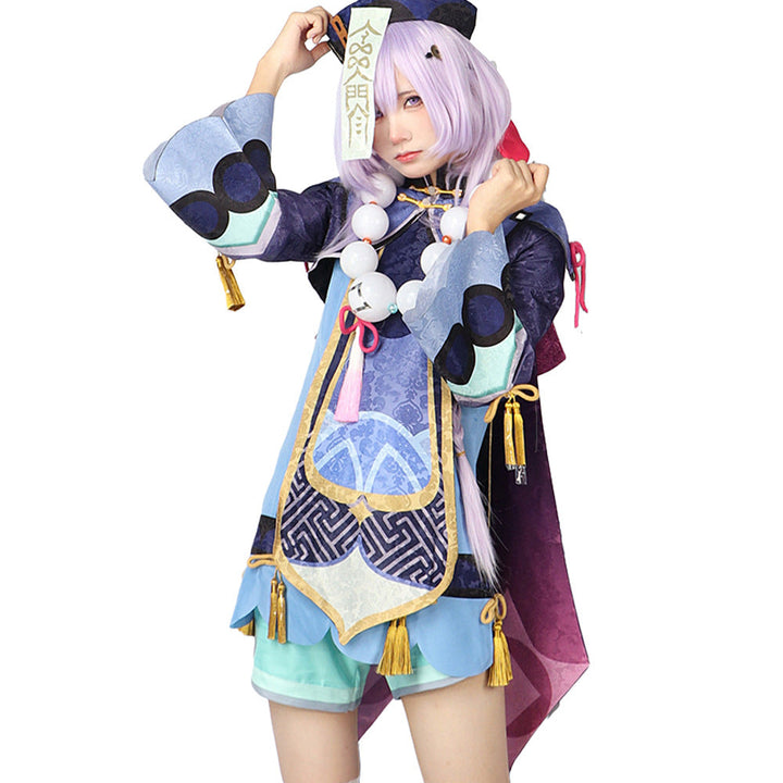 Genshin Impact Qiqi Cryo Loli Adult Full Set Cosplay Costume