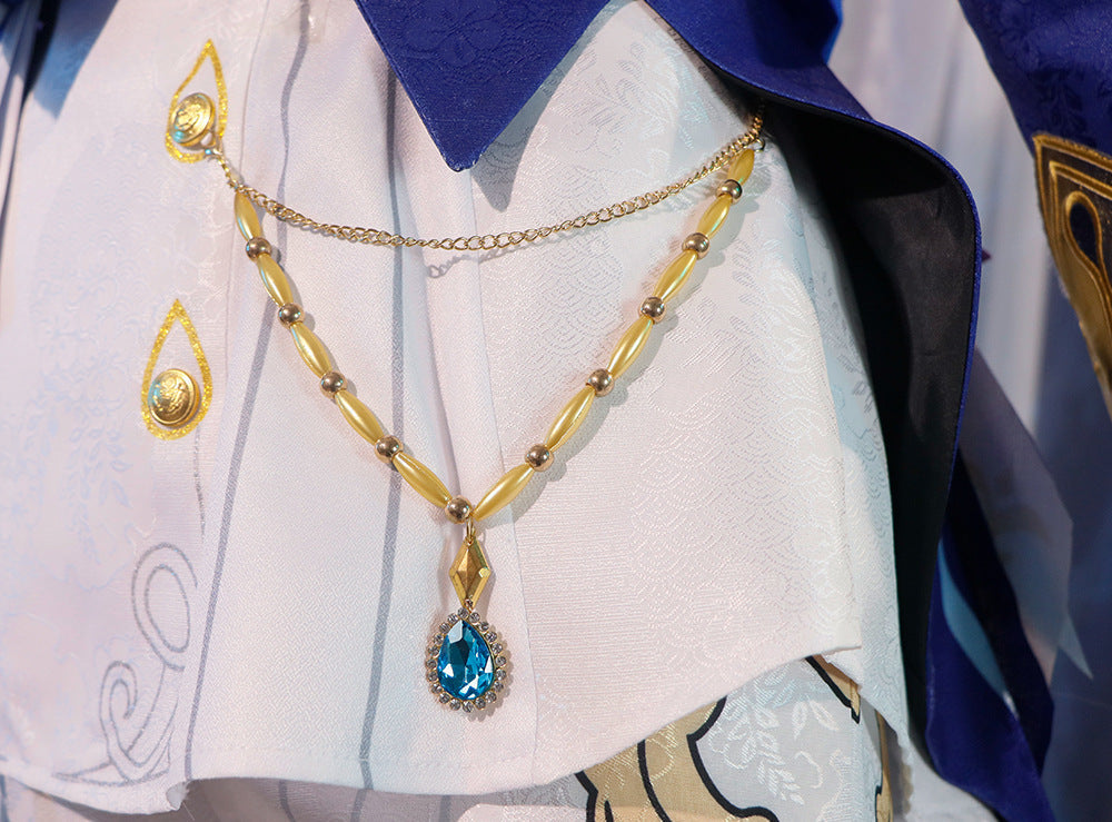 Genshin Impact White Furina Focalors Full Set Cosplay Costume