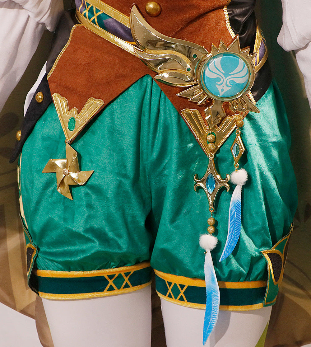 Genshin Impact Barbatos Venti High Level Full Set Cosplay Costumes