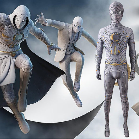 moon knight marc spector jumpsuits cosplay costume kids adult halloween bodysuit