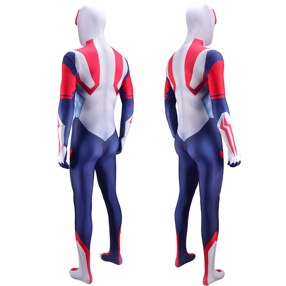Spider-Man 2099 White Suit Jumpsuits Cosplay Costume Kids Adult Halloween Bodysuit