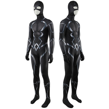 black bolt blackagar boltagon jumpsuits cosplay costume kids adult halloween bodysuit
