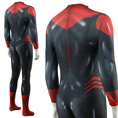 Red Lantern Corps Jumpsuits Cosplay Costume Kids Adult Halloween Bodysuit - coscrew