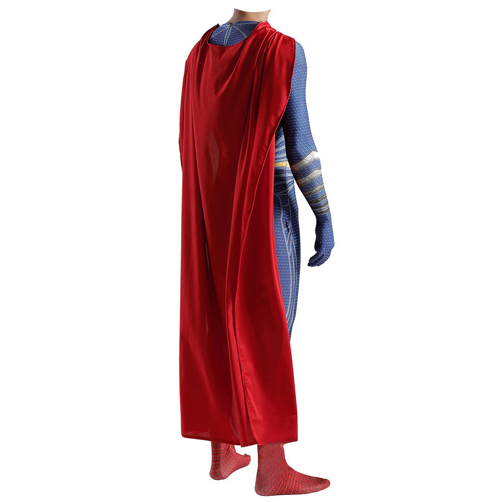 man of steel 2 superman clark kent jumpsuits costume kids adult halloween bodysuit