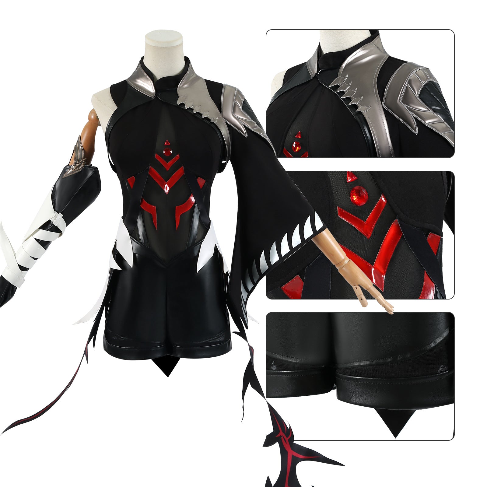 Game Honor of Kings Ying Dark Feather Lord Skin Cosplay Costumes