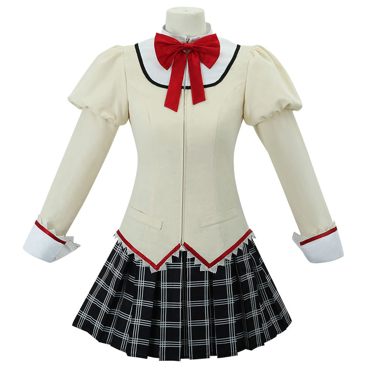 Puella Magi Madoka Magica School Uniform Fullset Cosplay Costumes