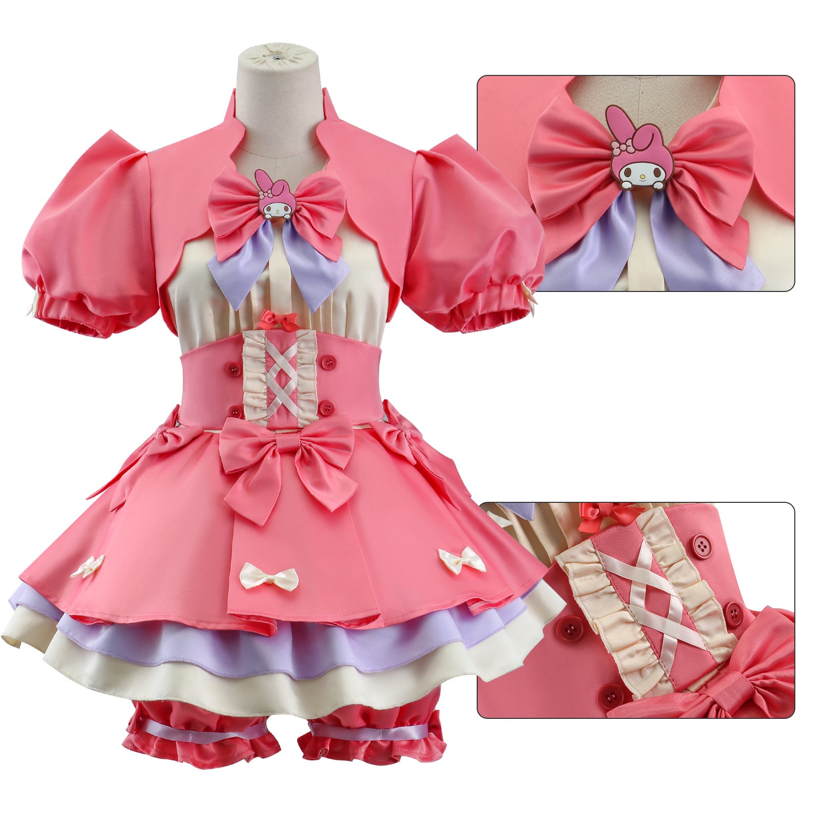 Identity V My Melody Lily Barrier Cheerleader Uniform Cosplay Costumes