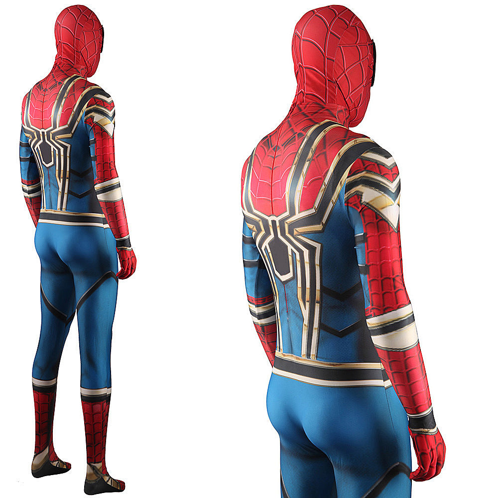 Iron Spider-Man Homecoming Jumpsuits Cosplay Costume Kids Adult Halloween Bodysuit - coscrew