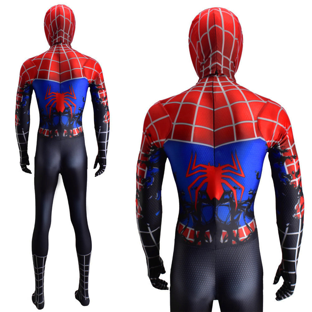 venom raimi spider man symbiote jumpsuits cosplay costume kids adult halloween bodysuit