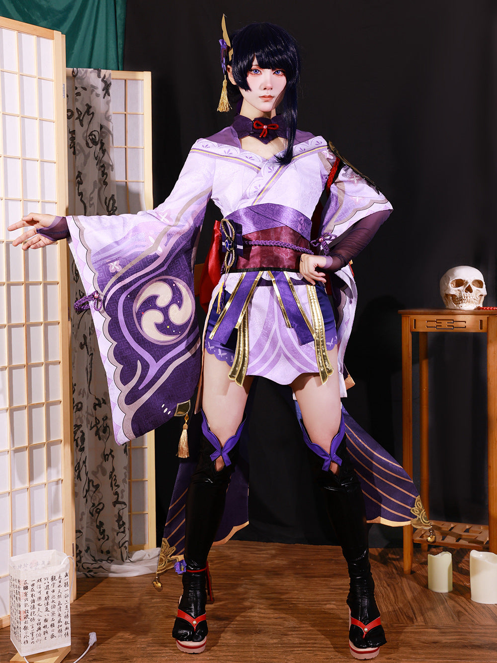 Genshin Impact Raiden Shogun Adult Full Set Cosplay Costume