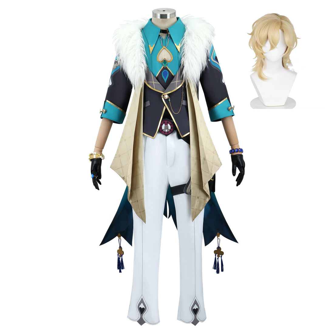 Honkai: Star Rail Aventurine Fullset Glasses Watch Cosplay Costumes