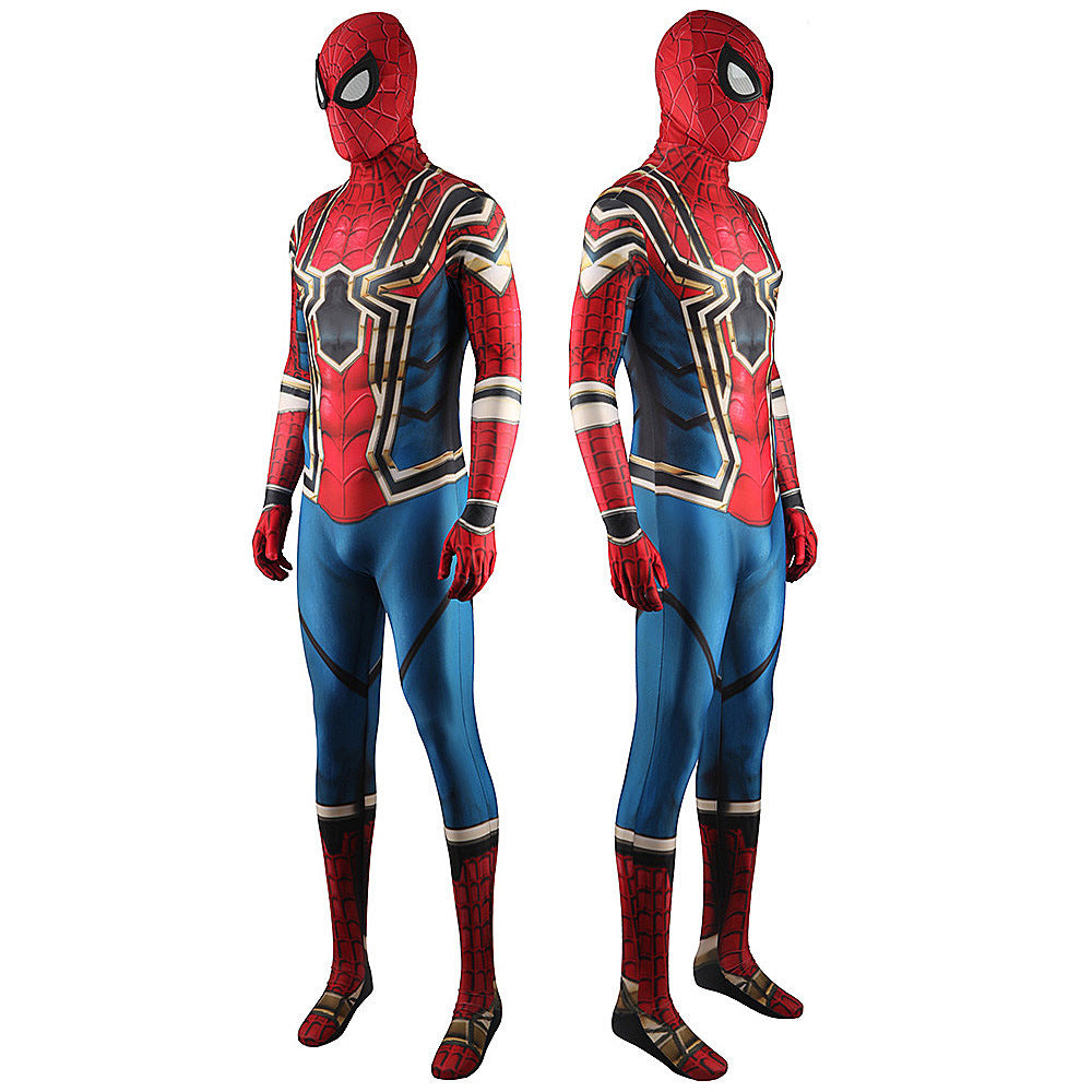 Iron Spider-Man Homecoming Jumpsuits Cosplay Costume Kids Adult Halloween Bodysuit - coscrew