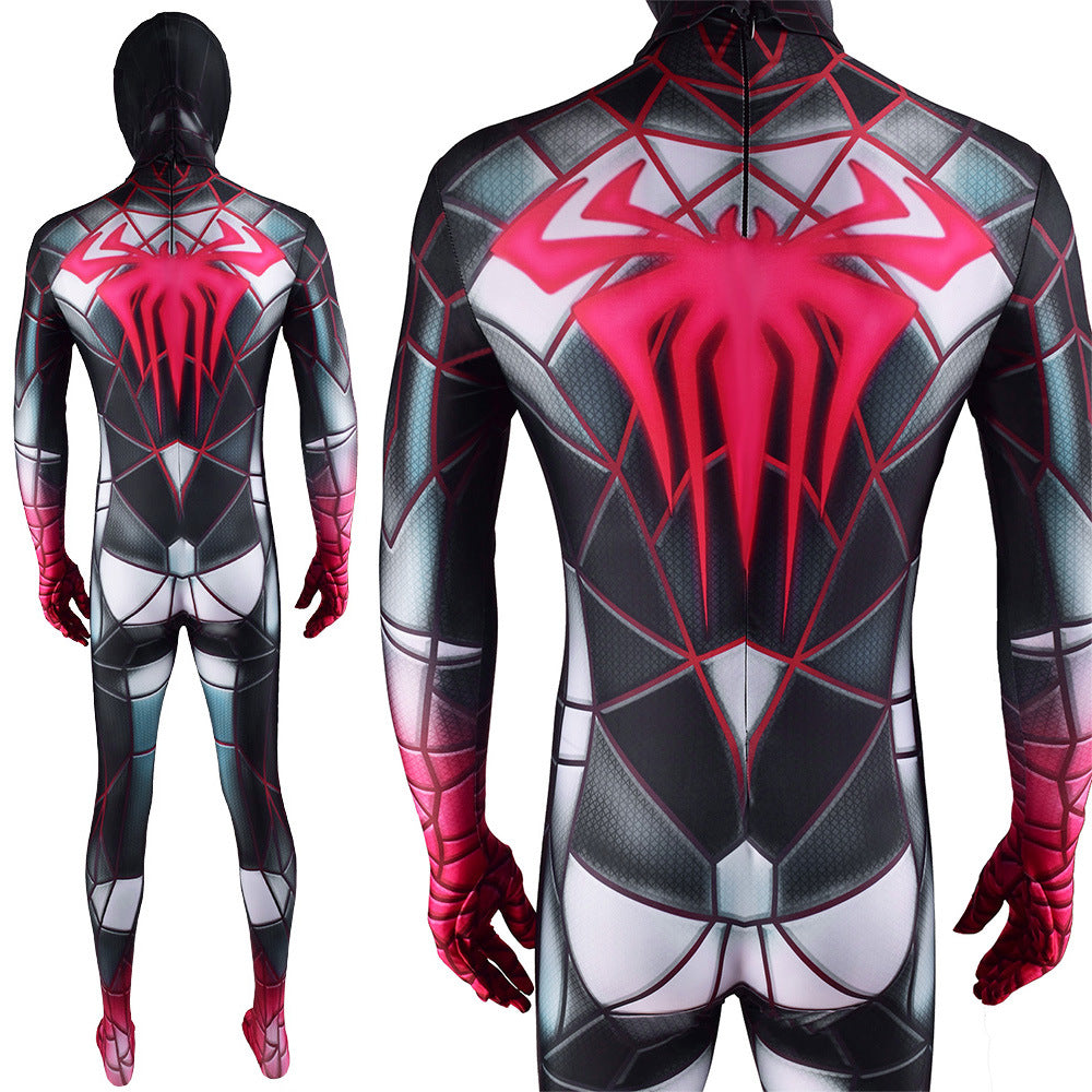 PS5 Comics Spider-man Miles Morales Jumpsuits Costume Kids Adult Halloween Bodysuit