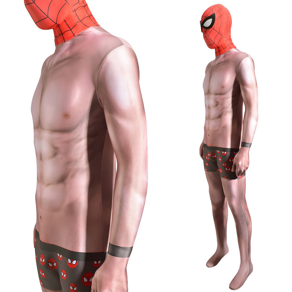 PS4 Undies Spider-Man Jumpsuits Cosplay Costume Kids Adult Halloween Bodysuit