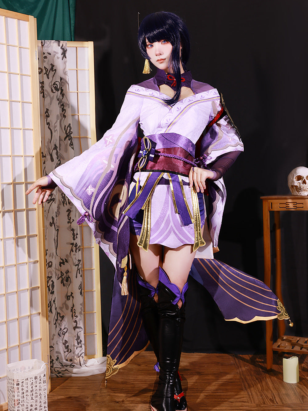 Genshin Impact Raiden Shogun Adult Full Set Cosplay Costume