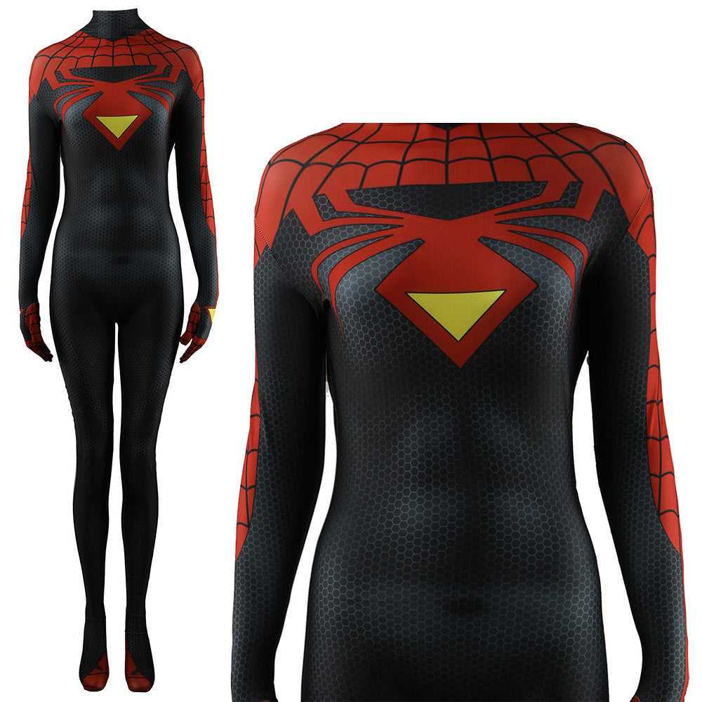 Spider-Woman Spiderman Jumpsuits Cosplay Costume Kids Adult Halloween Bodysuit - coscrew