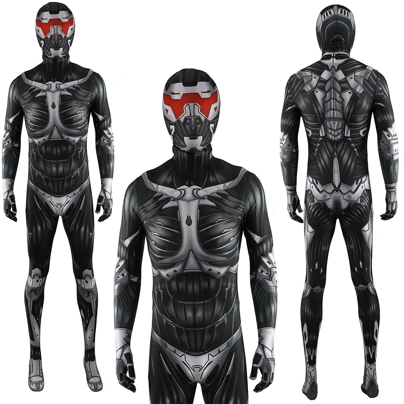 Game Crysis 3 Prophet Jumpsuits Cosplay Costume Kids Adult Halloween Bodysuit - coscrew