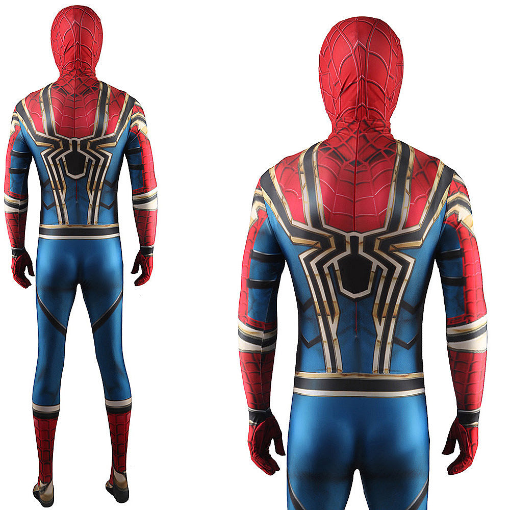 Iron Spider-Man Homecoming Jumpsuits Cosplay Costume Kids Adult Halloween Bodysuit - coscrew