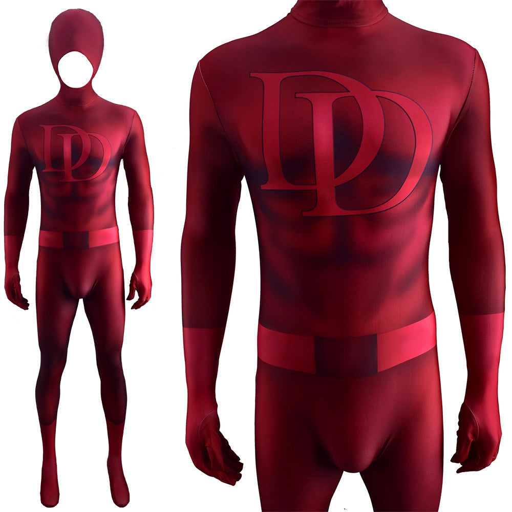 daredevil jumpsuits cosplay costume kids adult halloween bodysuit