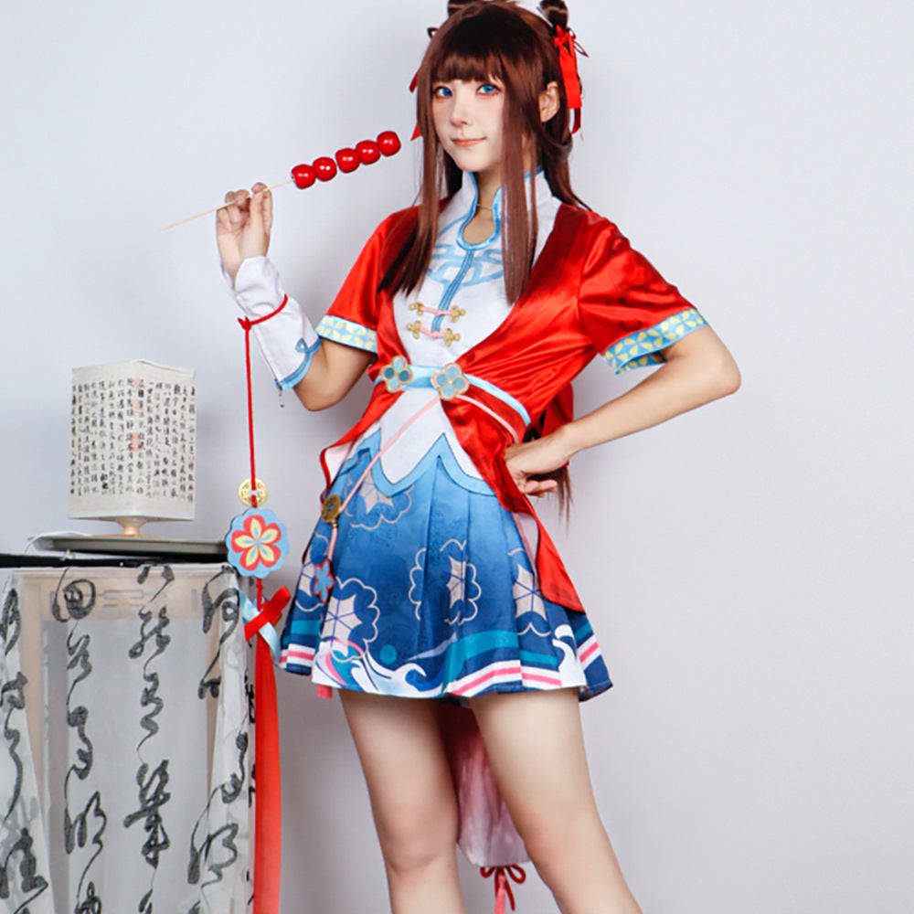 Honor of Kings Xi Shi Skin Linglong and Delicate Flavor Cosplay Costume
