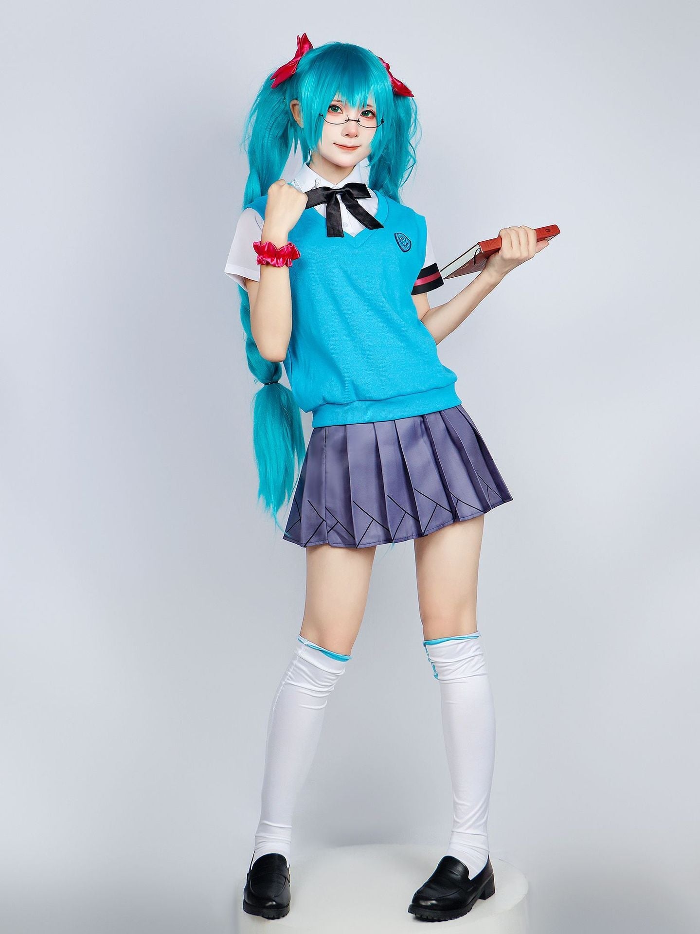 Hatsune Miku JK High School Uniform Full Set Cosplay Costume
