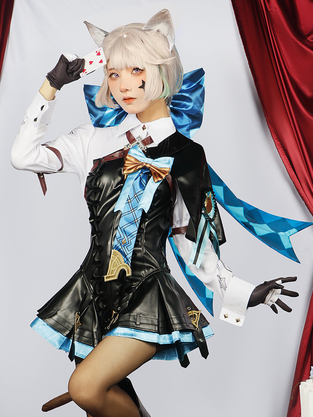Genshin Impact Fontaine Lynette Lyney Full Set Cosplay Costume