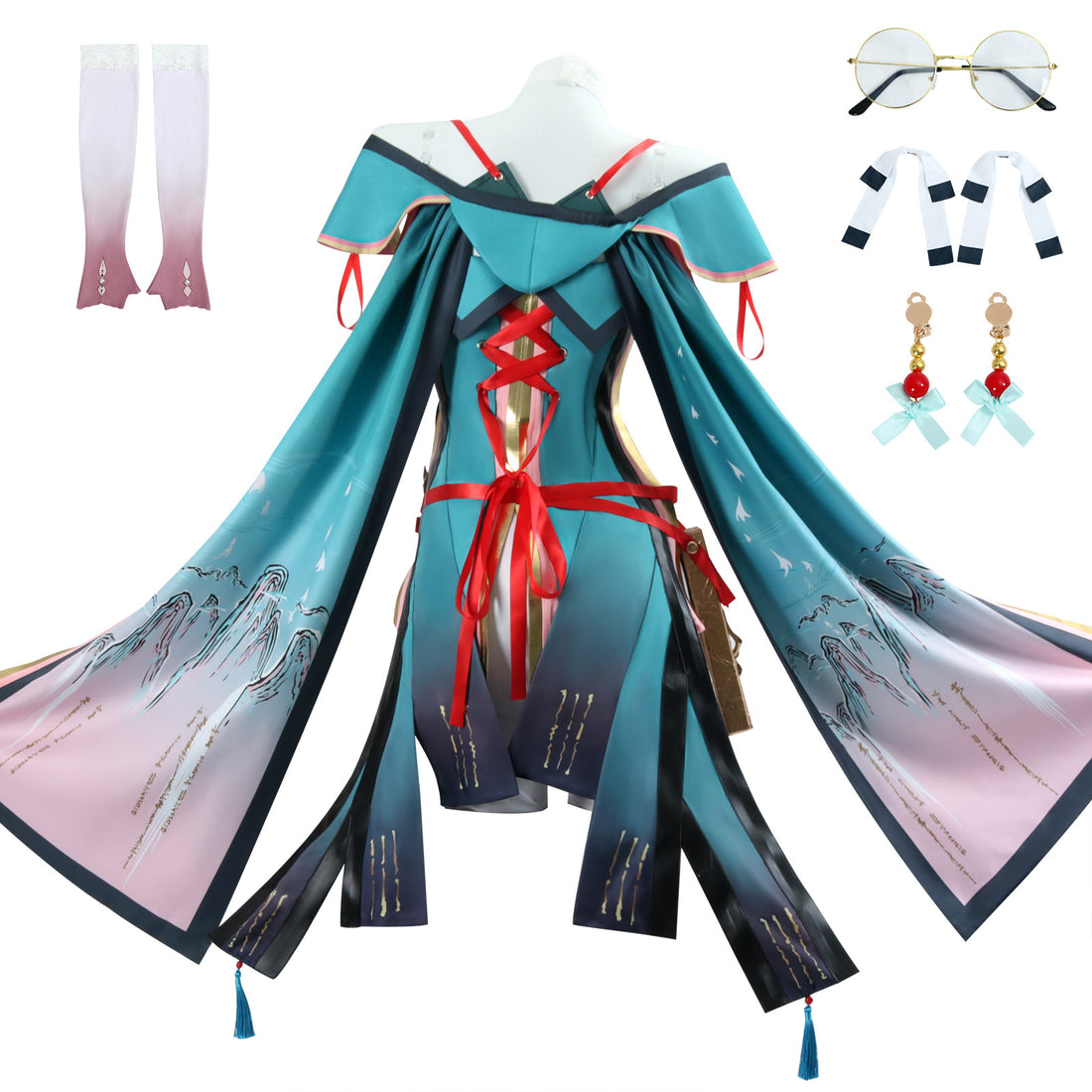 Game Wuthering Waves Zhezhi Full Set Outfit Cosplay Costumes