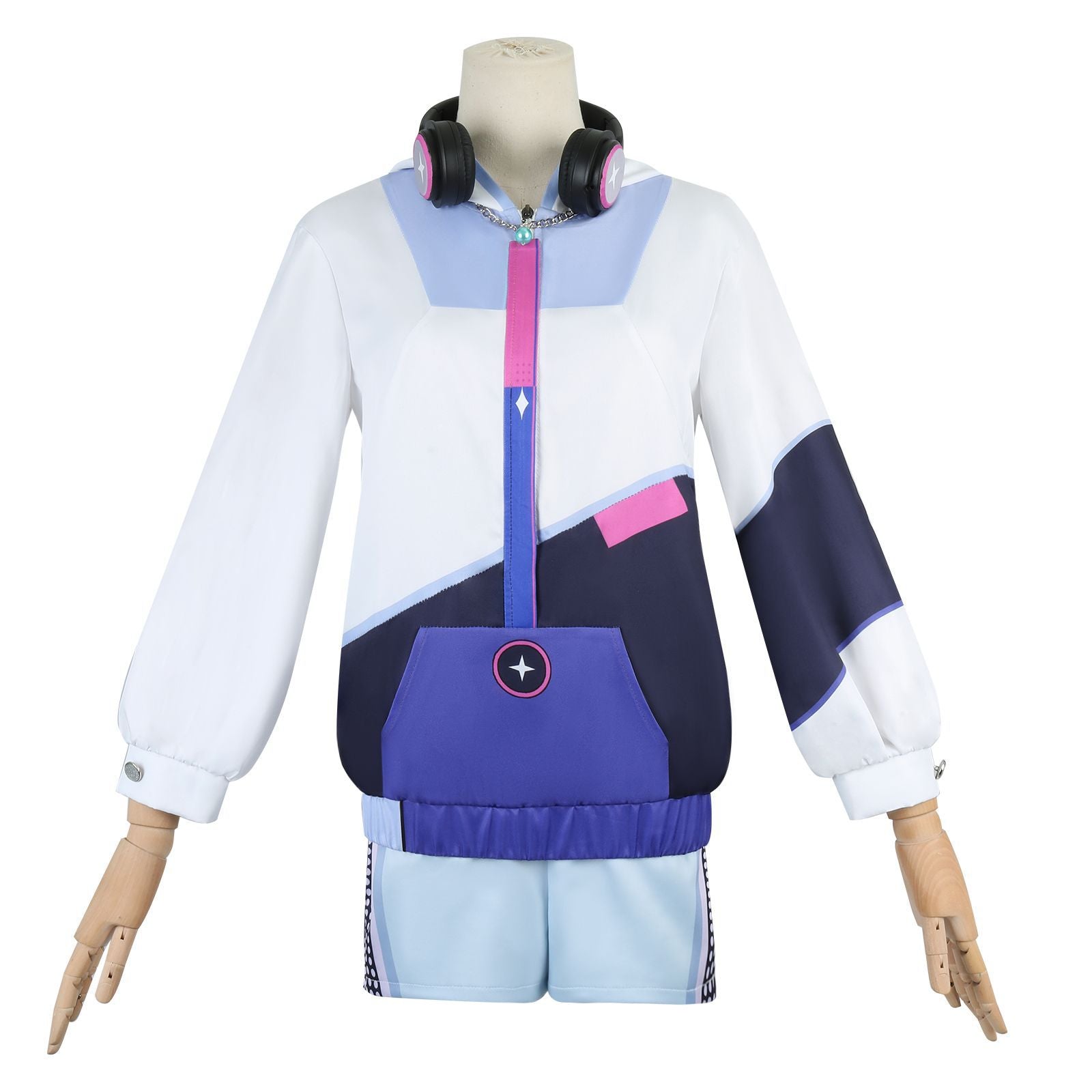 Game Genshin Impact ANTA X Qiqi Jacket Fullset Cosplay Costumes