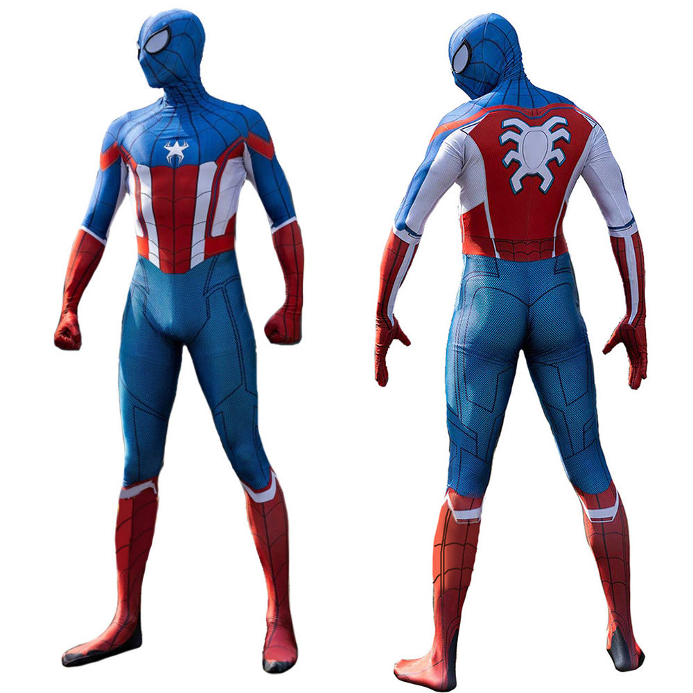 captain america spider man symbiote homecoming jumpsuits kids adult halloween bodysuit