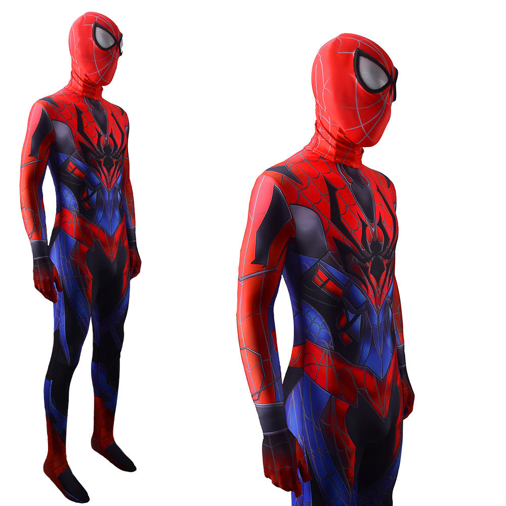 kai spider man spider armor jumpsuits cosplay costume kids adult halloween bodysuit