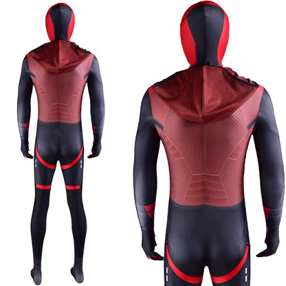 gotham knights jason todd red hood jumpsuits costume kids adult halloween bodysuit