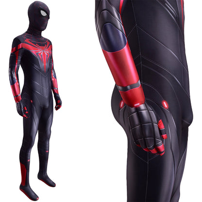 2021 Miles Morales Spider-man Jumpsuits Cosplay Costume Kids Adult Halloween Bodysuit
