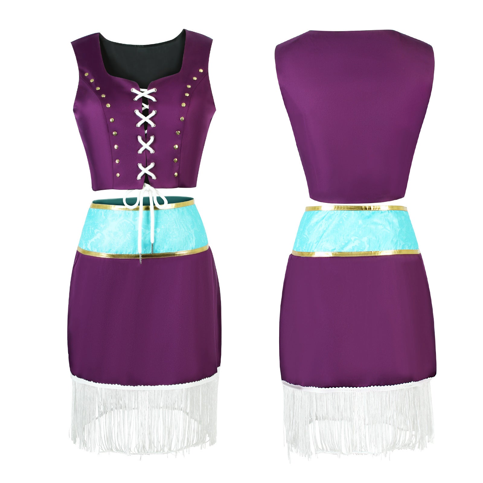 Anime Navigation Nico Robin Fur-collared Coat Cosplay Costumes