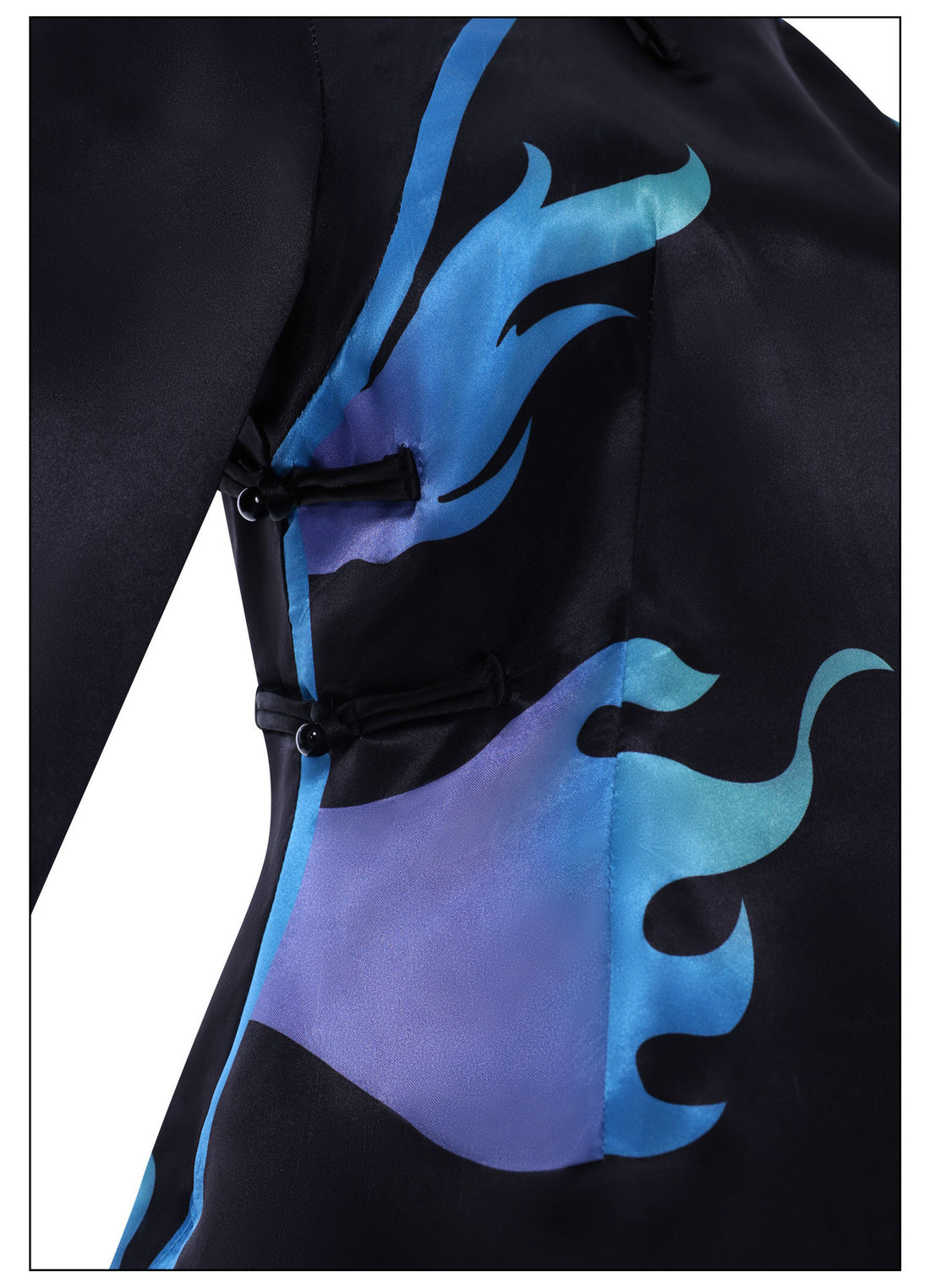Identity V Antiquarian Qi Shiyi Blue Flame Cheongsam Cosplay Costumes