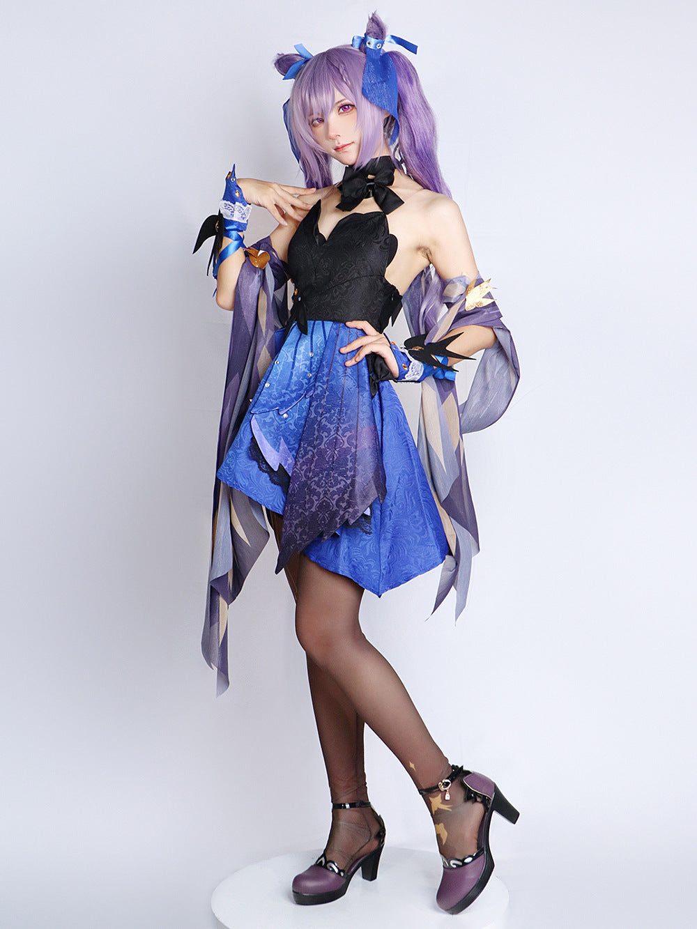 Genshin Impact Keqing Adult Full Set Cosplay Costume