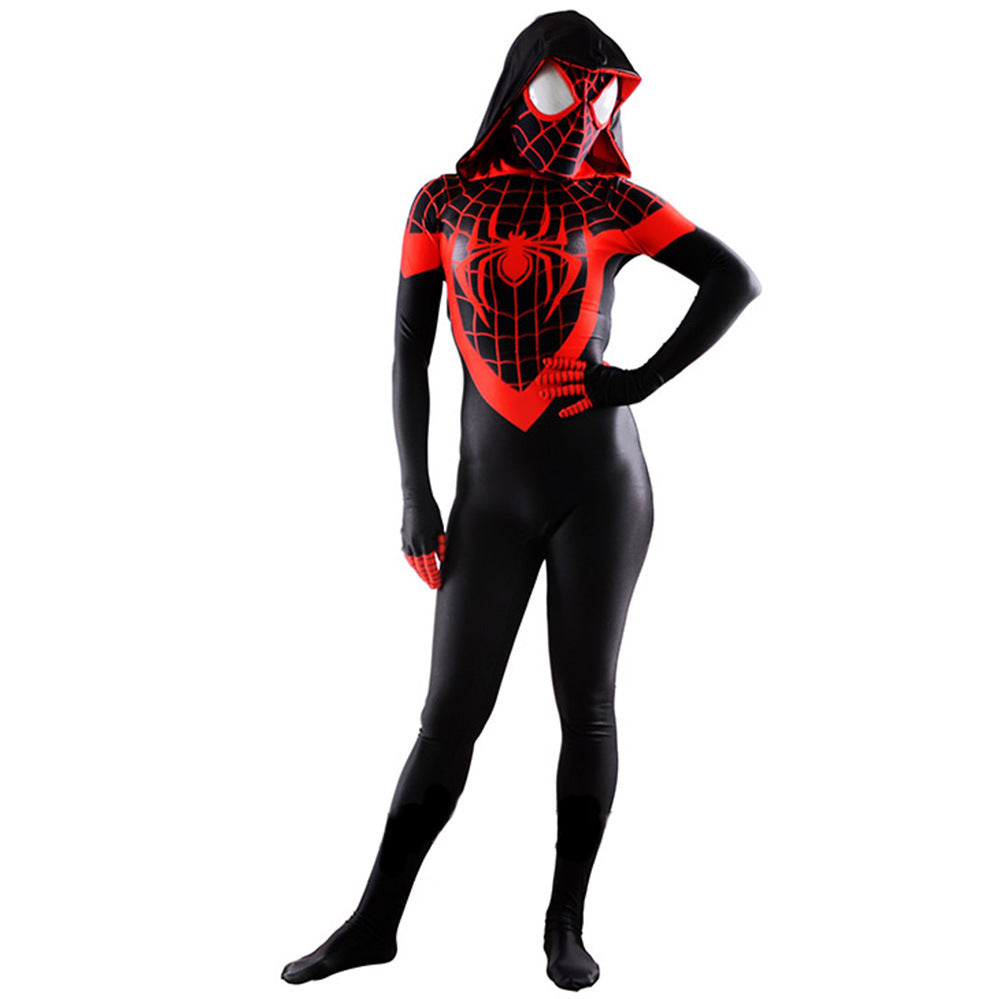 spider man miles morales spider women jumpsuits costume kids adult halloween bodysuit
