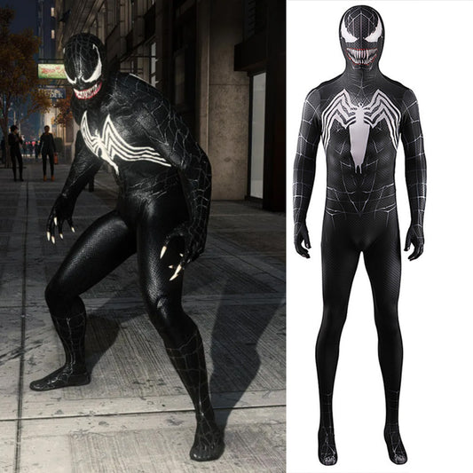 Upgraded Venom Spider-man Jumpsuits Cosplay Costume Kids Adult Halloween Bodysuit - coscrew
