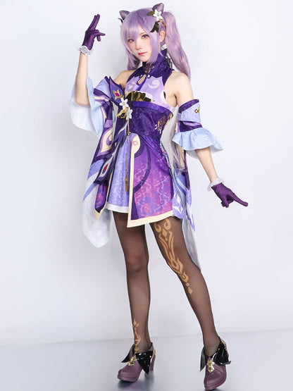 Genshin Impact Seven Stars of Liyue Keqing Full Set Cosplay Costume