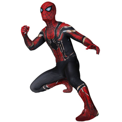 Iron Spider Spider-Man New Jumpsuits Costume Kids Adult Halloween Bodysuit