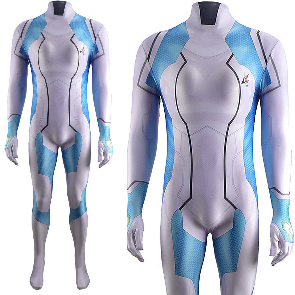 metroid dread gameplay samus aran zero suit jumpsuits kids adult halloween bodysuit