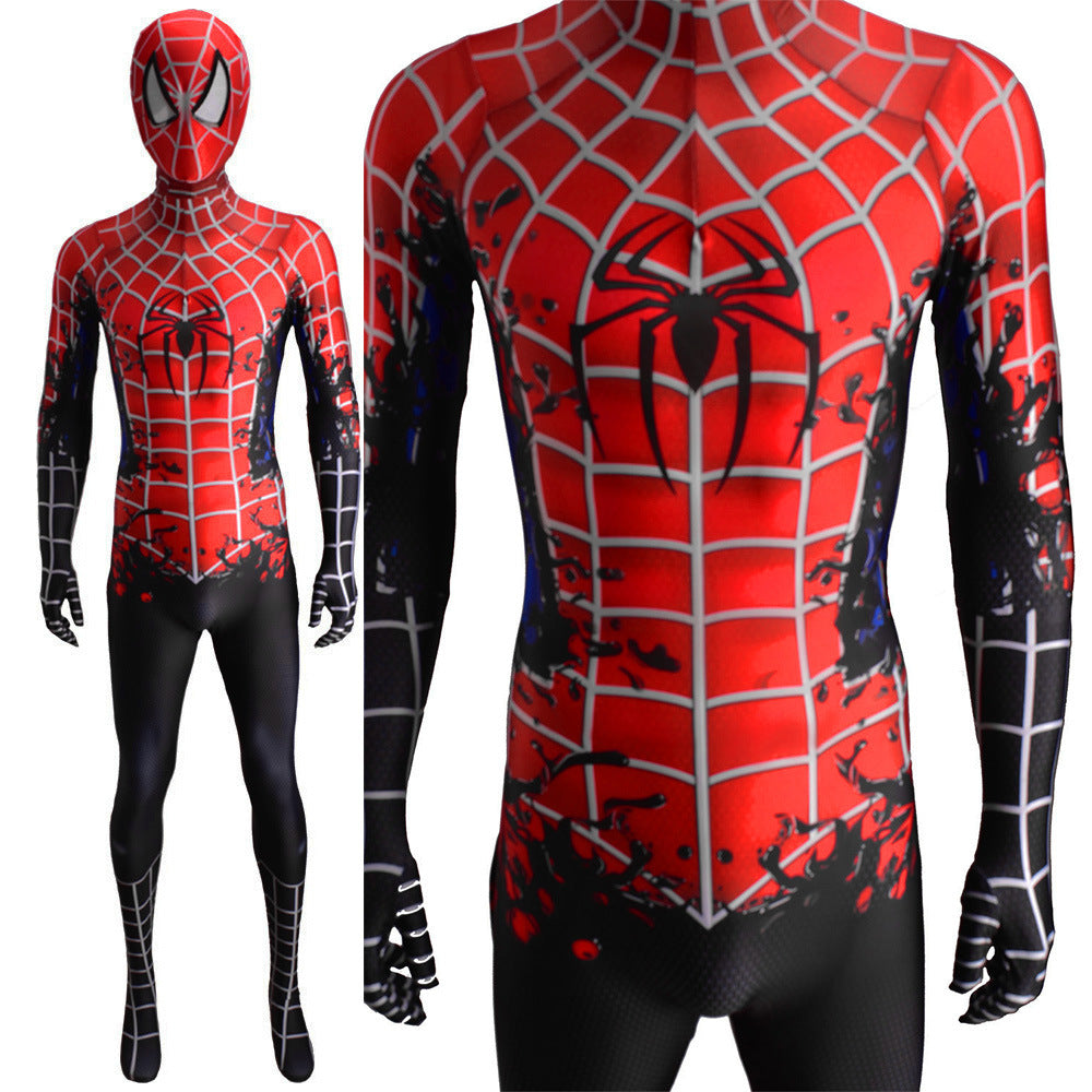 venom raimi spider man symbiote jumpsuits cosplay costume kids adult halloween bodysuit