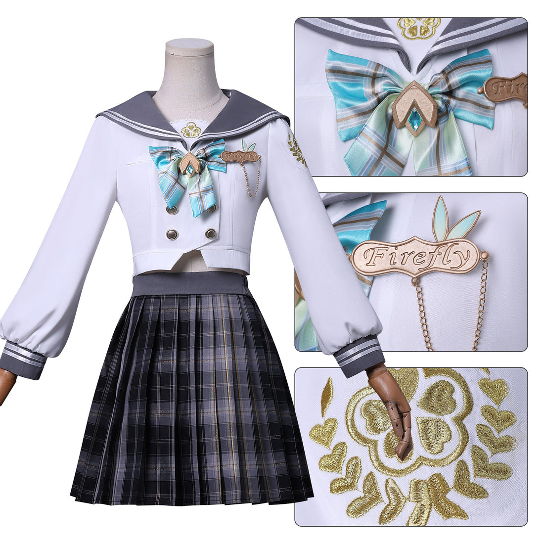 Honkai: Star Rail Firefly Springtime Greetings JK Uniform Cosplay Costumes