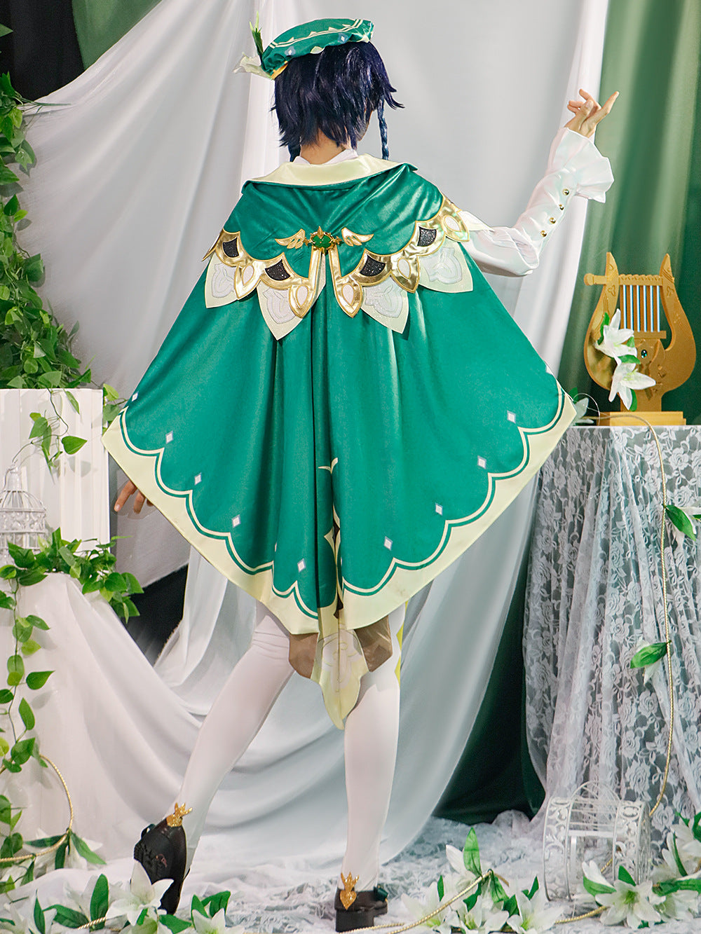 Genshin Impact Barbatos Venti High Level Full Set Cosplay Costumes