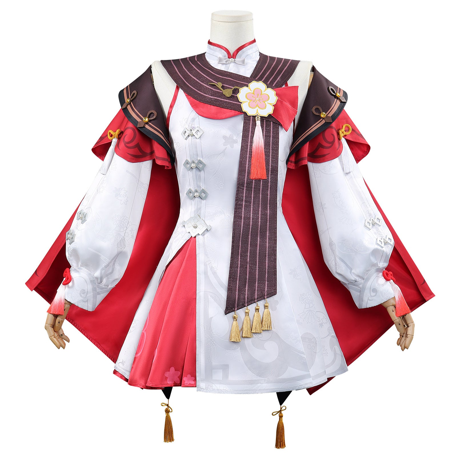 Genshin Impact Lantern Rite Hu Tao Crimson Snow Cosplay Costumes