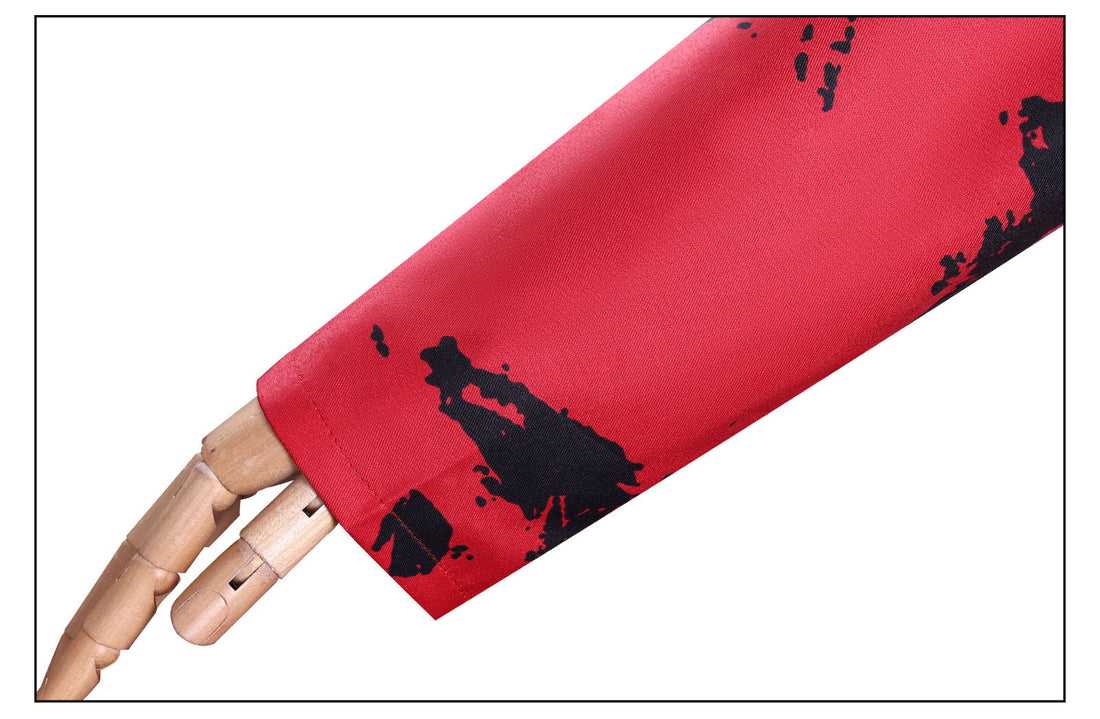 Wednesday 2 Addams Isaac Male Red Night Dress Cosplay Costumes