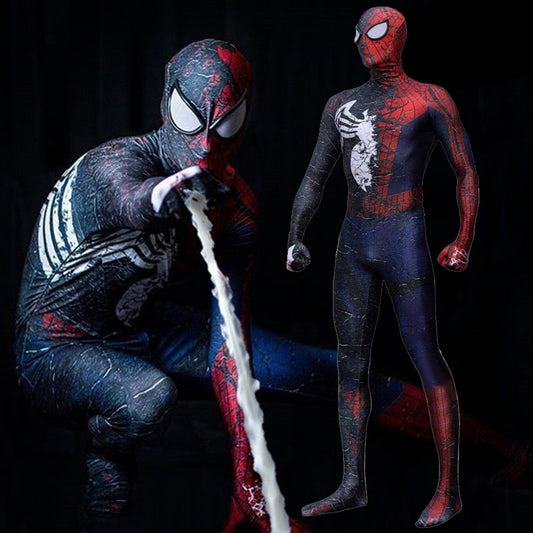 the amazing spider man 2 venom jumpsuits cosplay costume kids adult halloween bodysuit